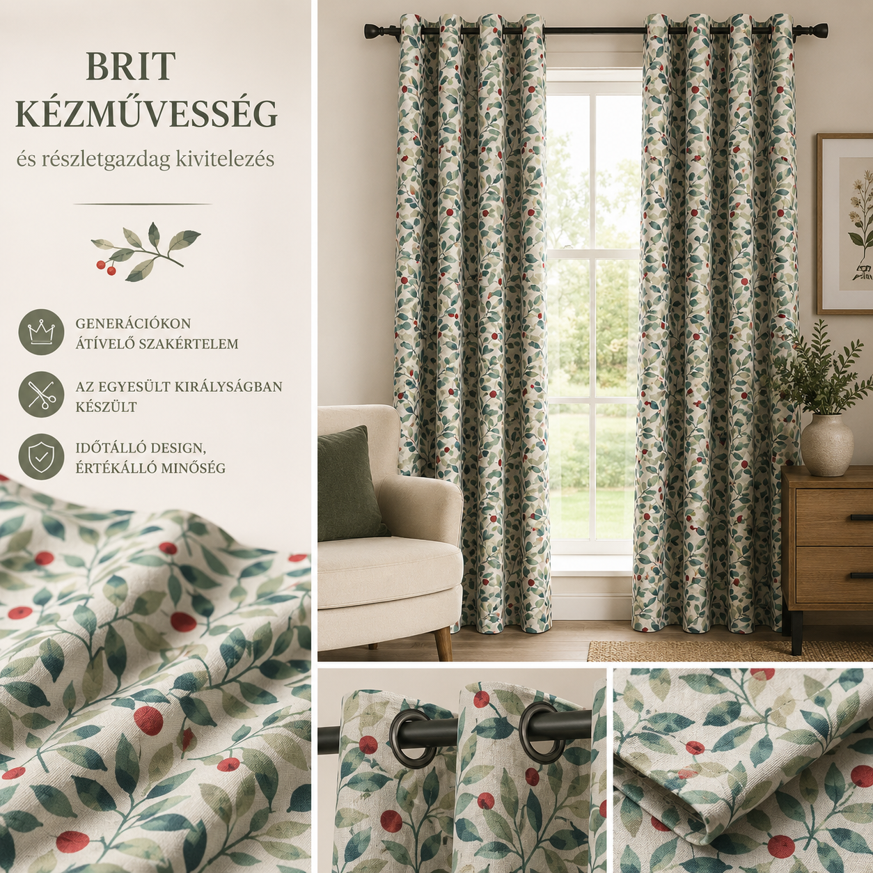 Brit prémium Belfield Home függöny