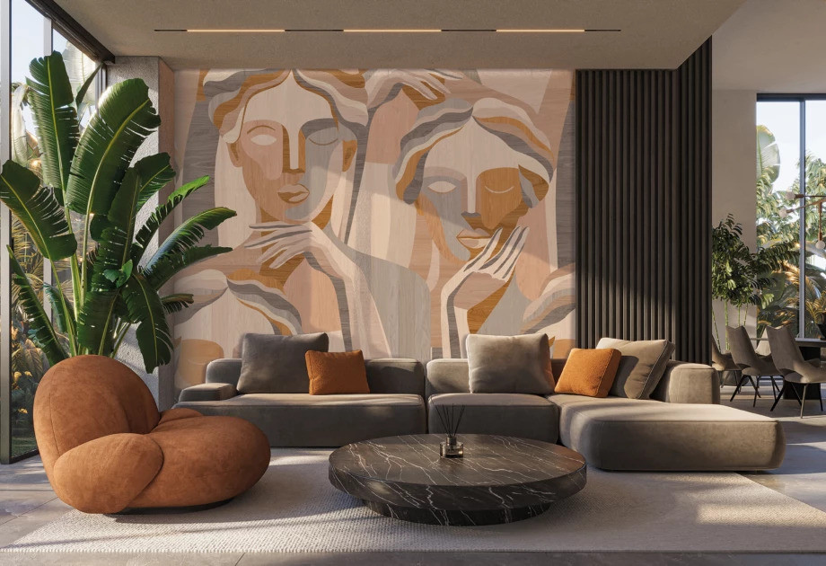 Decoprint Designer Walls 2 modern tapéta enteriőrben