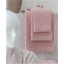 Monogram Towel set 5 pcs 40x60(2) + 60x110(2) + 100x150(02.Powder.pink)