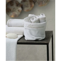 Spa Basket with 4 washcloths 25x25(04.White)