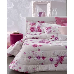 Rose Comforter for single bed 180x265(02.Pink)
