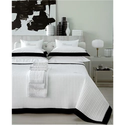 Grand Hotel Bedspread for double bed 265x270(06.White/Black)