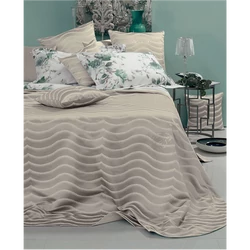 Jasmine Unquilted bedcover for double bed 270x270(05.Ecru)