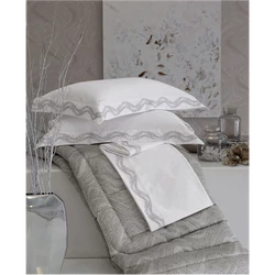 Crystelle Sheet set embroidered double bed 250x290(02.Powder.pink)