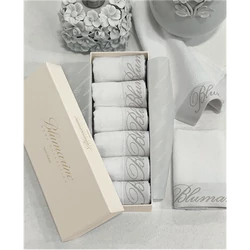 Spa Washcloths set 6 pcs 25x25(04.White)