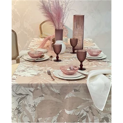 Felce Tablecloth 170x270(02.Powder.pink)