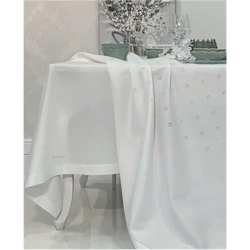 Ricamo Tablecloth 175x300(04.White)