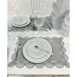Callas Placemat set 50x35 + 50x50(11.Slate)