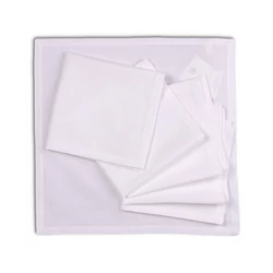 Tovaglioli Blumarine Napkins set solid color 6 pcs 50x50(04.White)