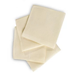 Tovaglioli Blumarine Napkins set in linen solid color 4 pcs 42x42(01.Natural)