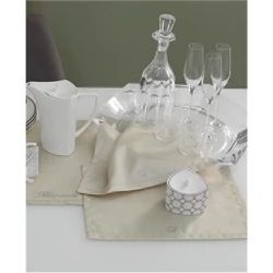 Note Blu Doily set 3 pcs 40x30(2) + 80x40(01.Pearl)