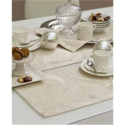 Crystelle Doily set 3 pcs 40x20(2) + 80x40(10.Sepia)