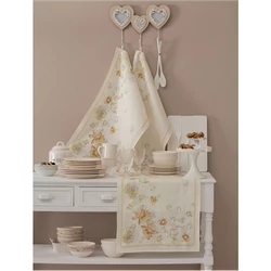 Rose Tea towel 50x70(02.Pink)