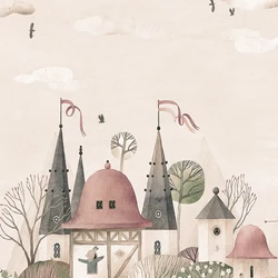Decoprint Cute Walls vlies tapéta – vidám gyerekszobai minta, CW6007-7