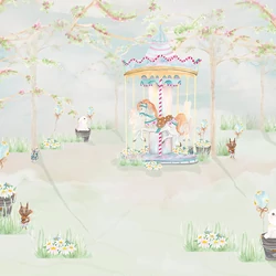 Decoprint Cute Walls vlies tapéta – vidám gyerekszobai minta, CW6111-1