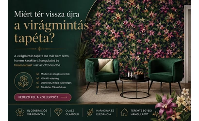 Miért tér vissza újra a virágmintás tapéta?
