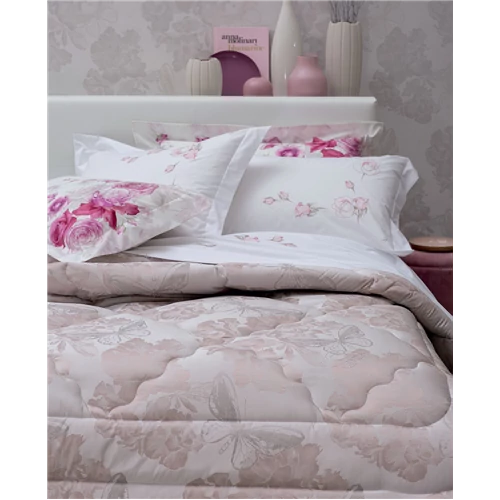 Helena Comforter for double bed 270x265(02.Powder.pink)