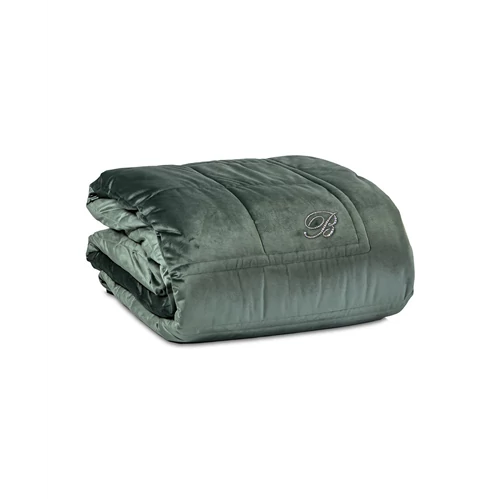 Blu Velvet Bedspread for double bed 270x270(14.Pine.green)