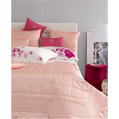 Note Blu Bedspread for double bed 270x270(02.Powder.pink)