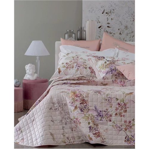 Veronica Bedspread for double bed 270x270(12.Amaranth)