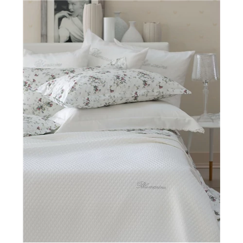 Visione Unquilted Bedspread for double bed 270x270(02.Powder.pink)