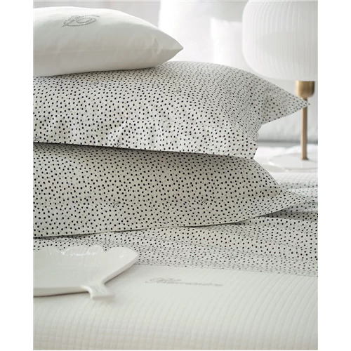 Malu Sheet set for single bed 160x290(02.White/Coral)