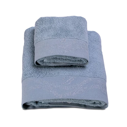 Crystelle Towel set 2 pcs 40x60 + 60x110(03.Aquamarine)