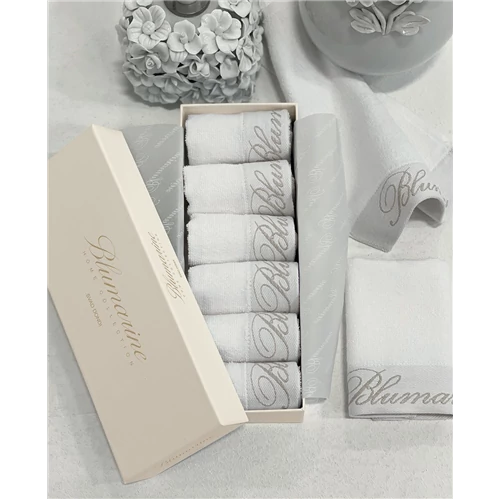 Spa Washcloths set 6 pcs 25x25(04.White)