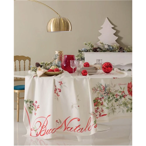 Buon Natale Tablecloth 170x270(08.Christmas)