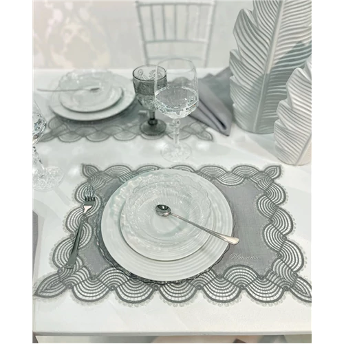 Callas Placemat set 50x35 + 50x50(11.Slate)