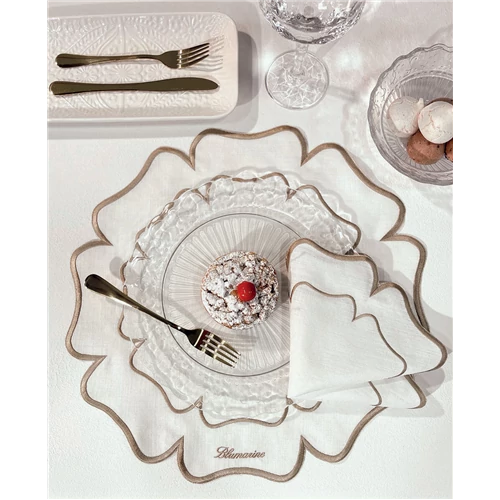 Rosinda Placemat set 44x44(01.Beige)