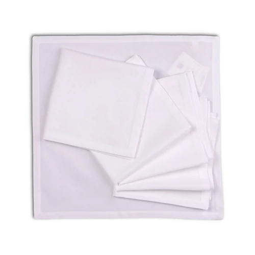 Tovaglioli Blumarine Napkins set solid color 6 pcs 50x50(04.White)
