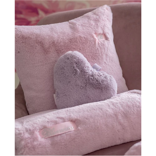New Blanca Heart-shaped cushion big 46x46(16.Wisteria)