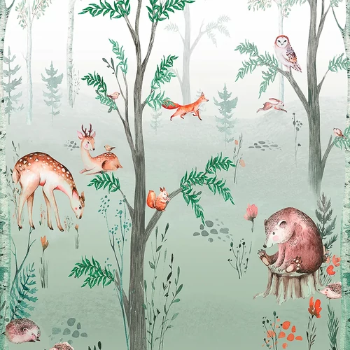 Decoprint Cute Walls vlies tapéta – vidám gyerekszobai minta, CW6041-1