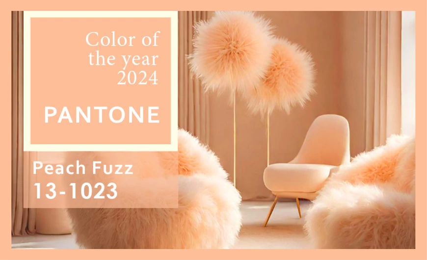 2024-es év színe: PEACH FUZZ