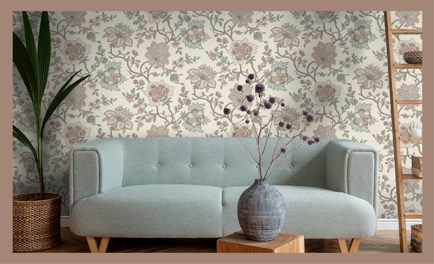 Virágminta egy modern otthonban
